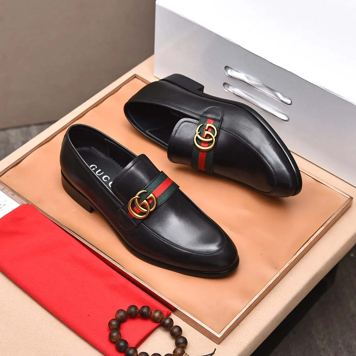 Men's shoes💰540📛📛Original (water-dyed cowhide) Gucci GUCCI official website formal shoes🌀 Italian🇮🇹imported cowhide➕top imported water-dyed cowhide lining💋Finely handmade original bottom, the real thing looks better when photographed in person Standard size 38-44